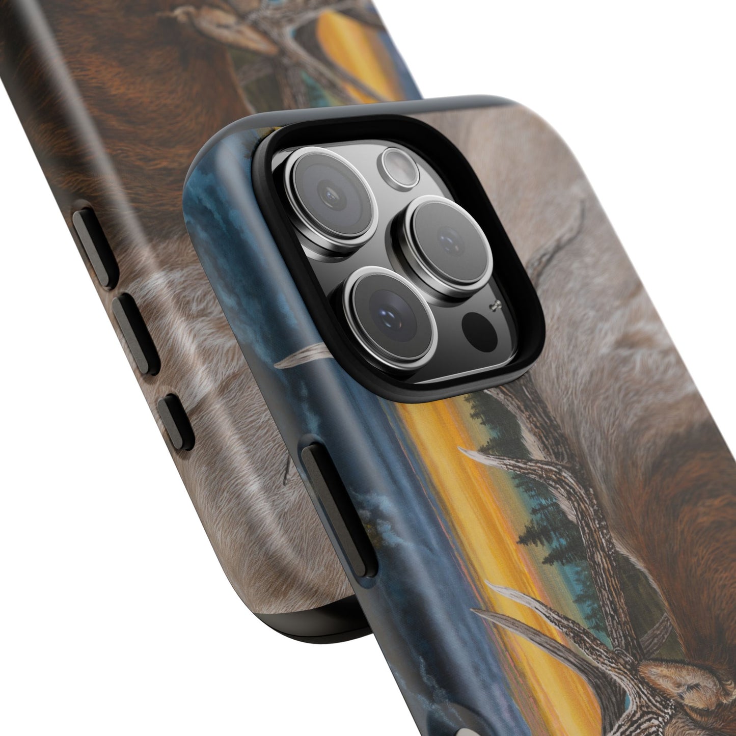 Sunset Serenade, Elk Phone Case