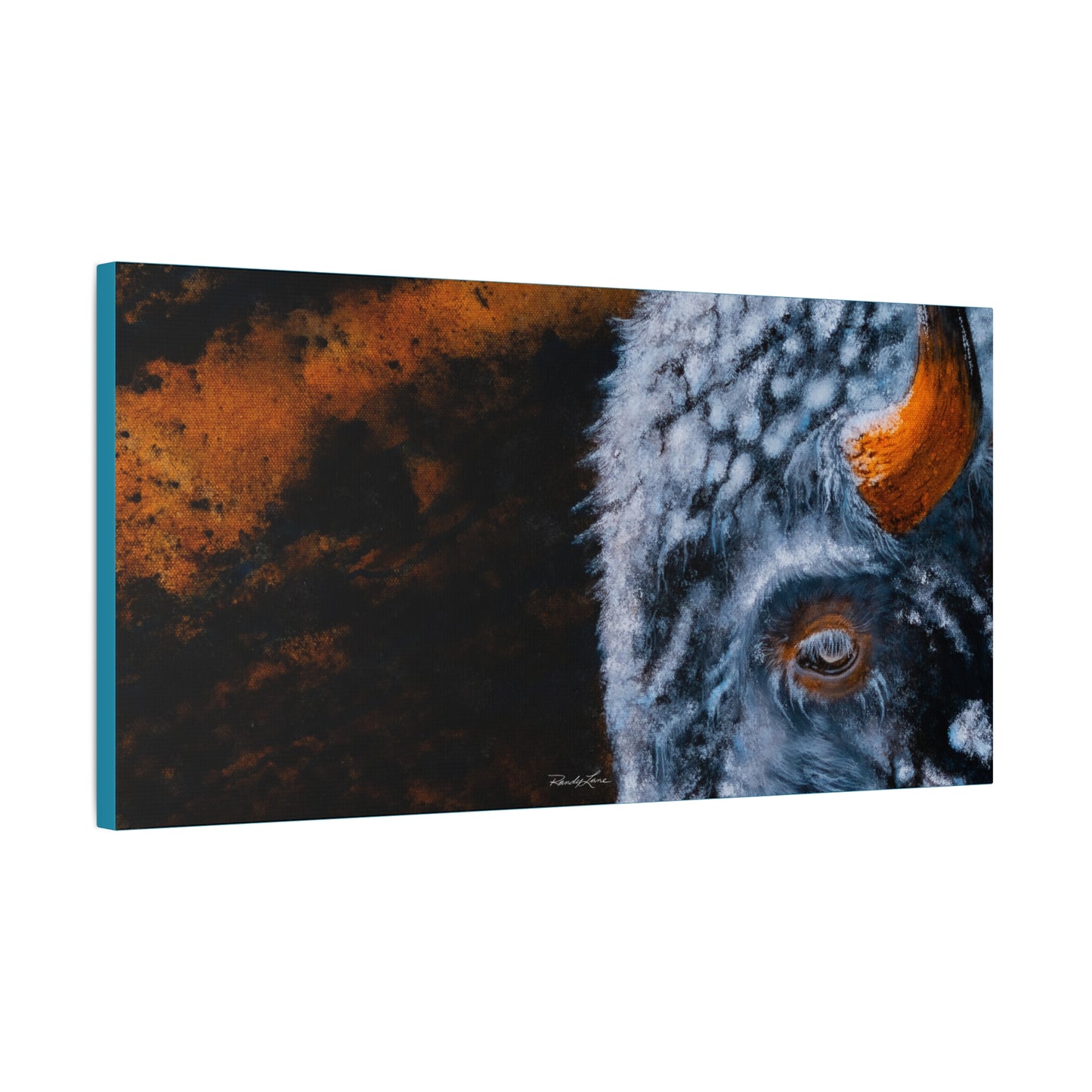 Storm Bison,  Canvas Wall Art