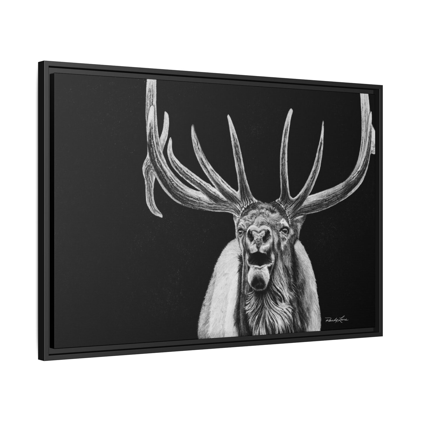 Heavy is the Crown, Elk Matte Canvas Print, Framed (Multi-color)