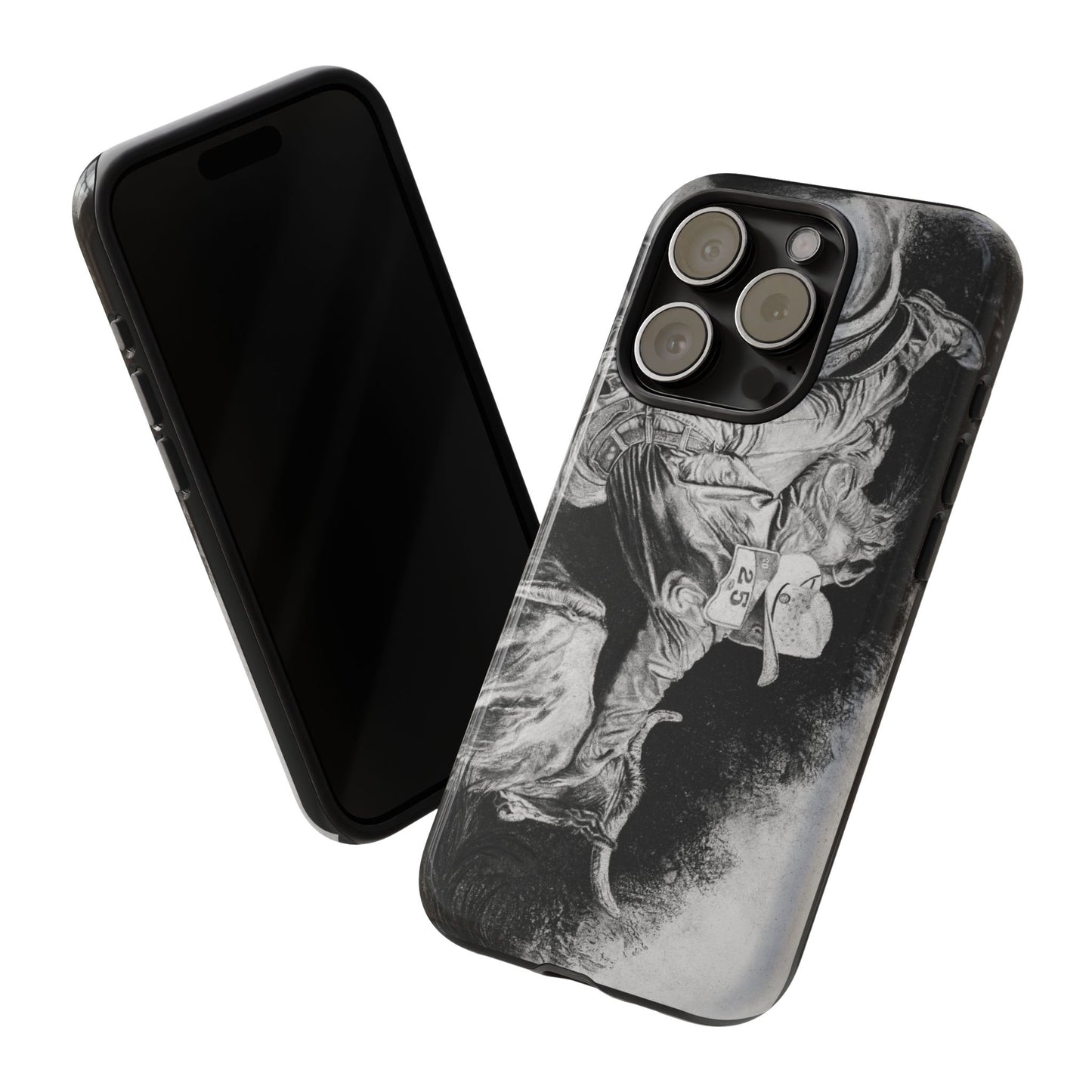 Contact. Cowboy Bulldogger Rodeo Art Phone Case - Tough Cases