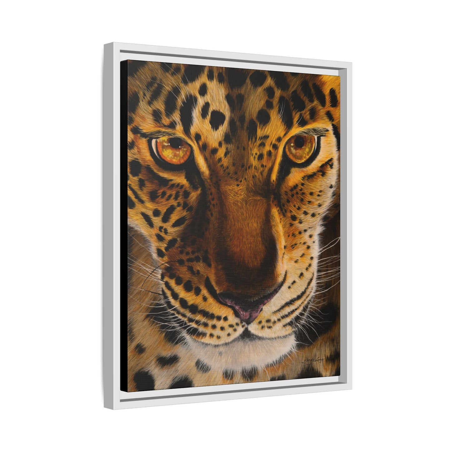 Windows to the Soul, Framed Leopard Canvas Art