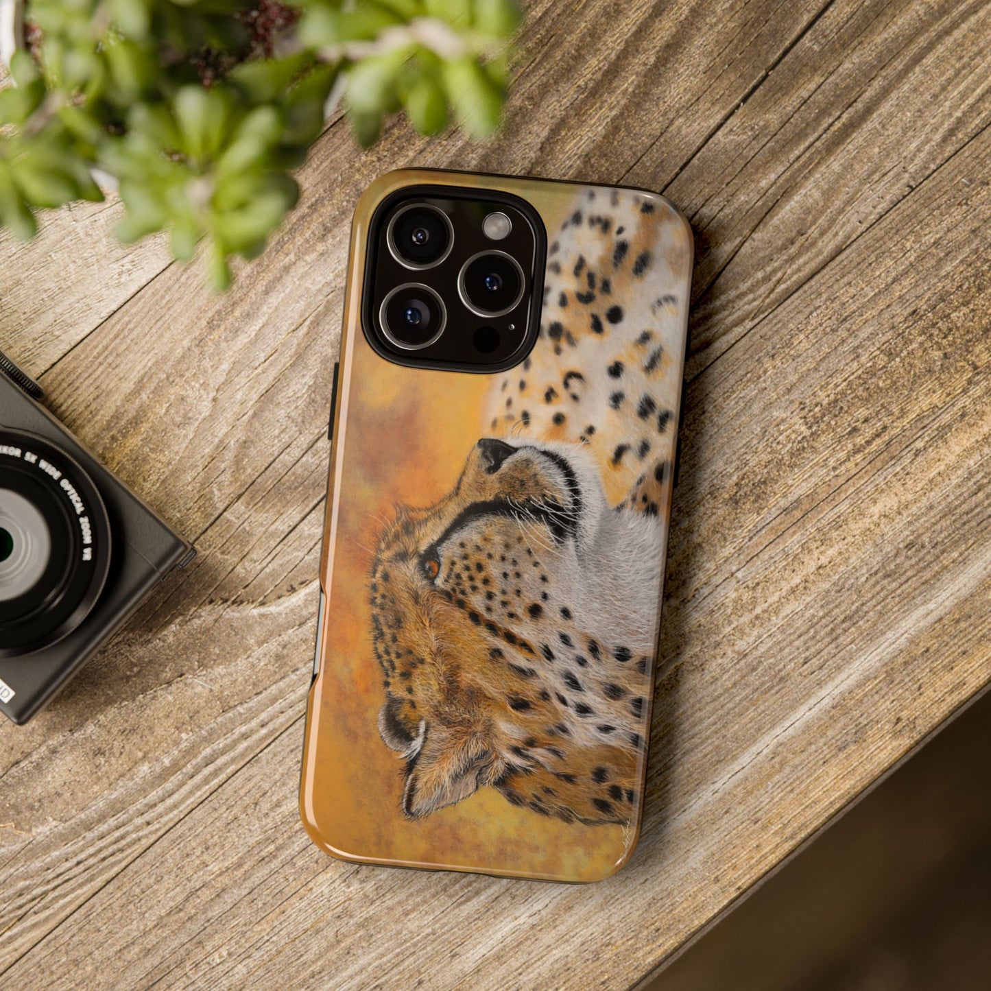 Cheetah Chill, Cheetah Phone Case, Tough Cases