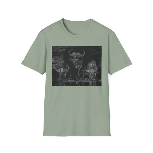 The Waterhole, Cape Buffalo Unisex T-Shirt - Softstyle Tee