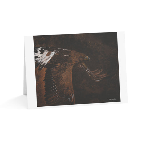 Golden Flight, Eagle Greeting Cards Set (1, 10, 30, 50pcs)