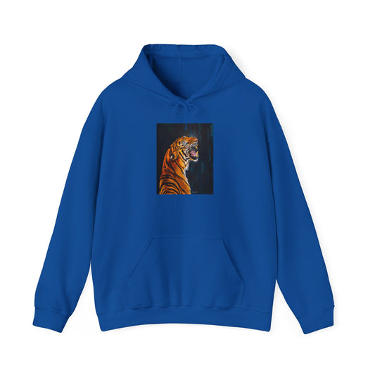 Beautifully Bold, Roaring Tiger-Themed Unisex Heavy Blend™ Hooded Sweatshirt