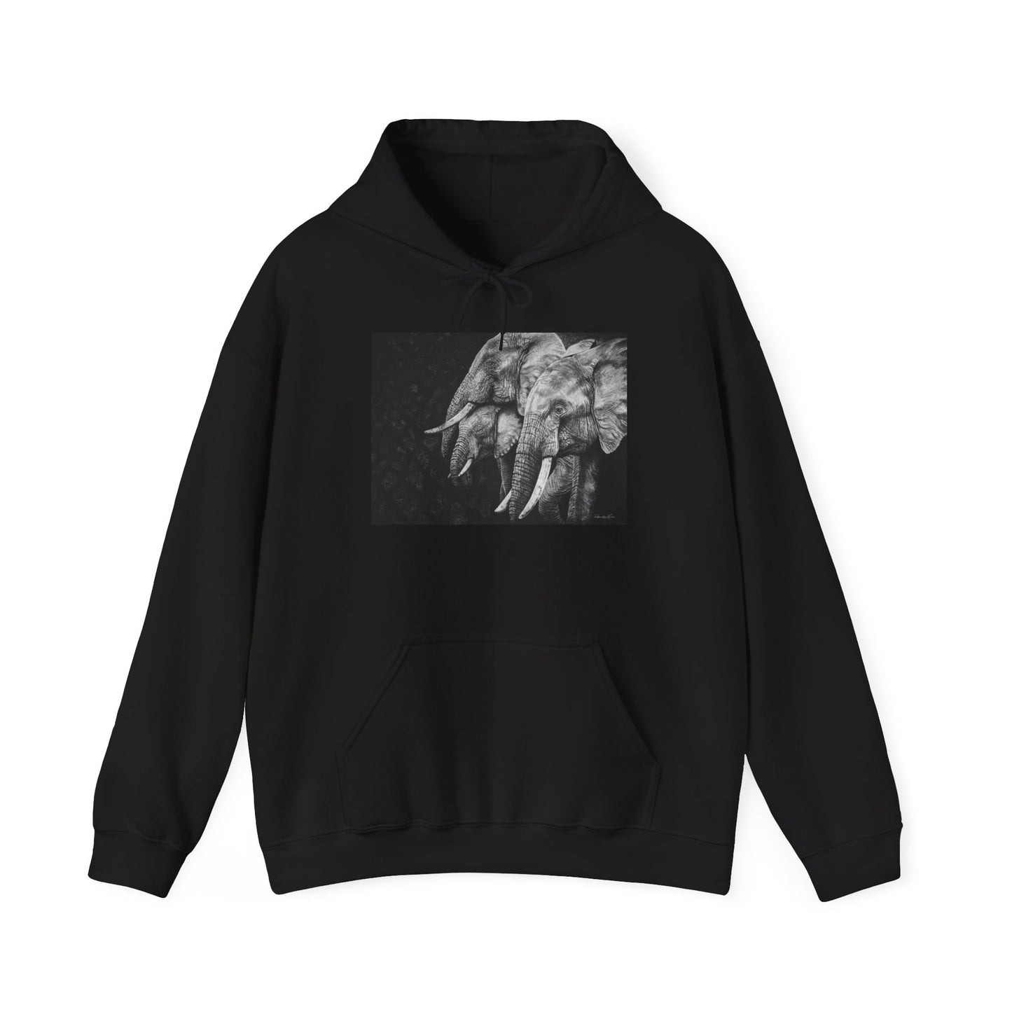 Brushland Bond. Elephant Art Unisex Heavy Blend Hoodie