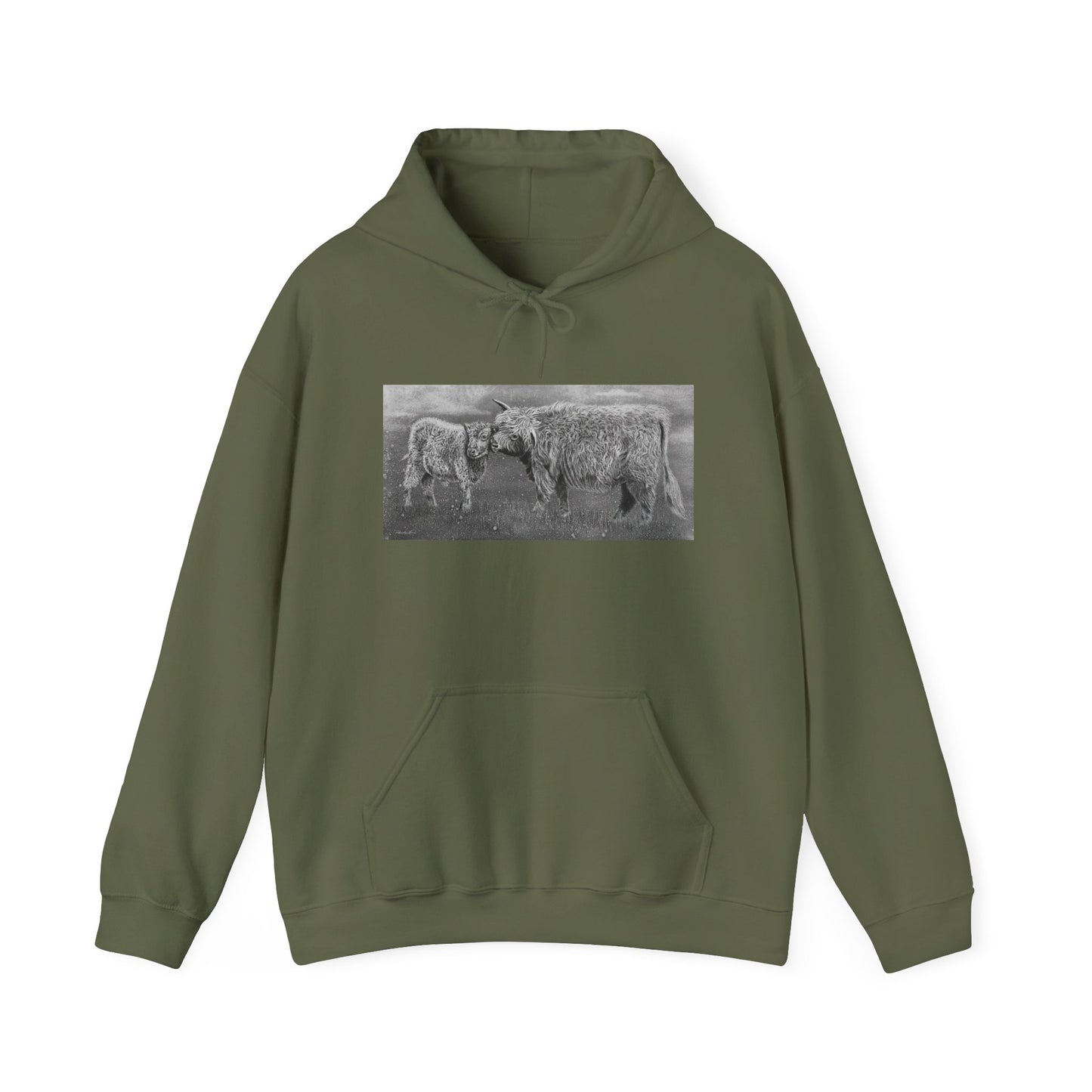 Highland Love, Hoodie, Cozy Unisex Sweatshirt