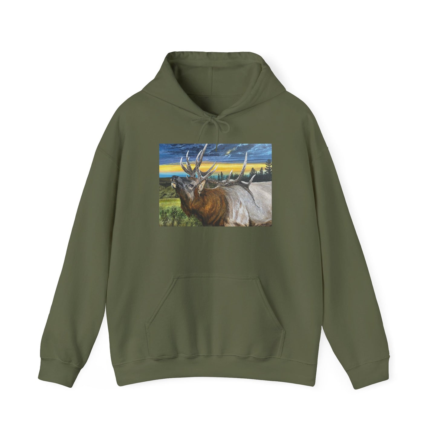 Sunset Serenade, Elk Unisex Hoodie