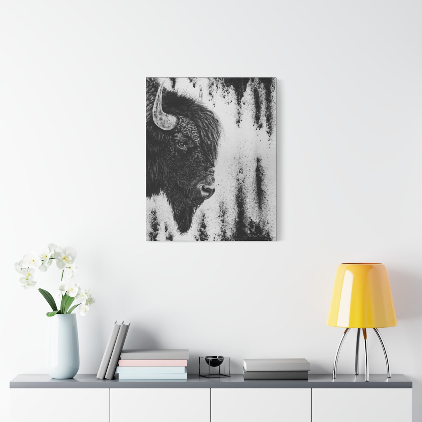 Pride, Bison Stretched Canvas Wall Decor