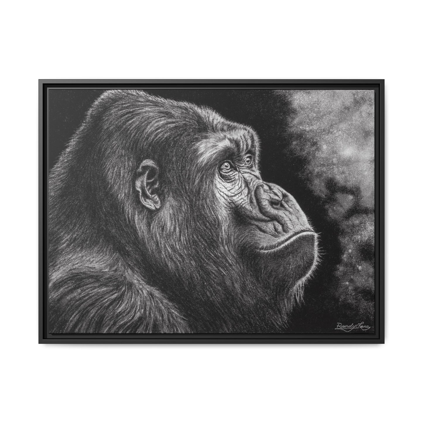Gorilla, Framed Art Canvas Wall Decor