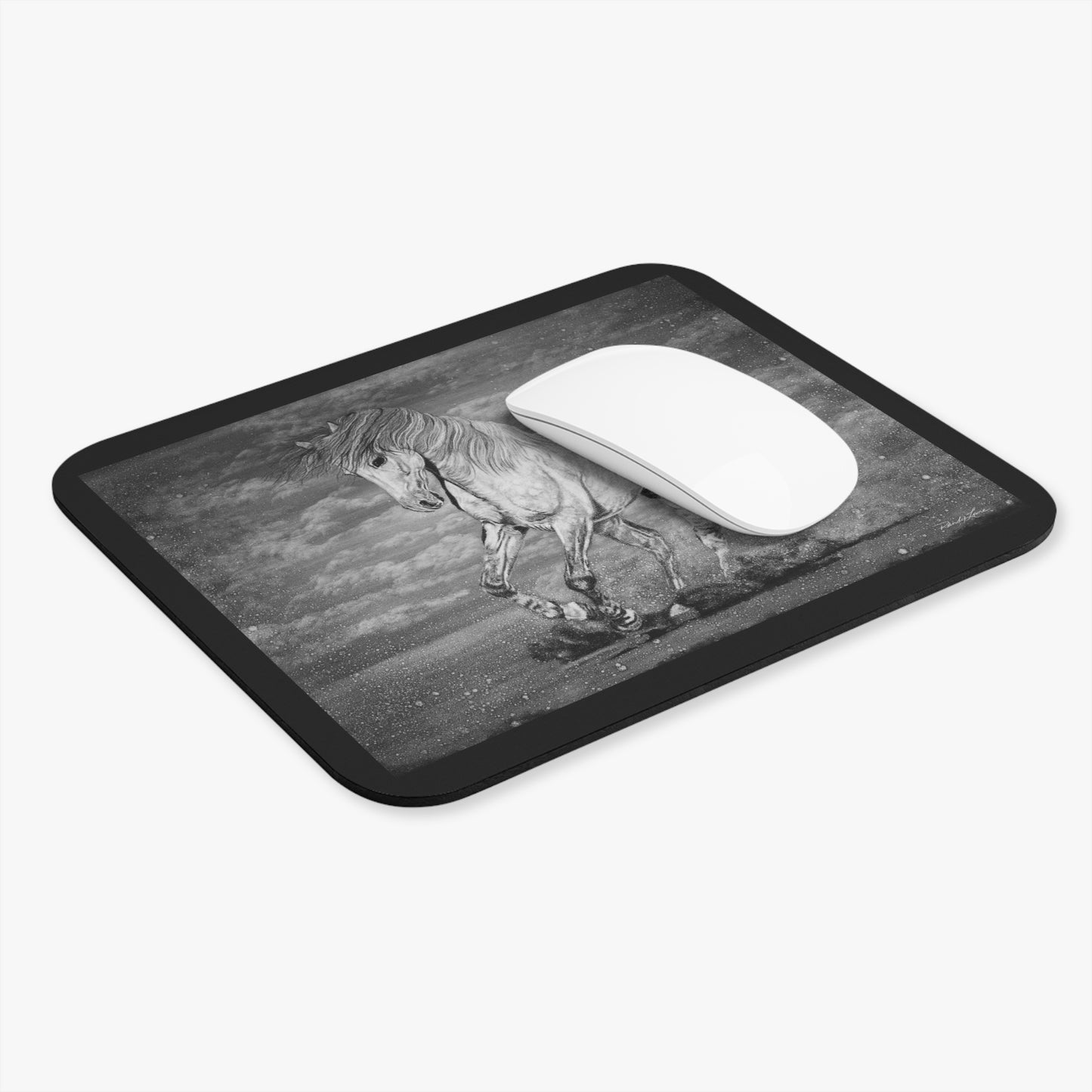 Equine Elegance. Prancing Horse Mouse Pad