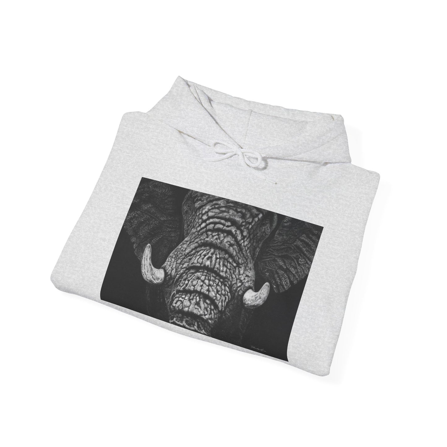 Ebony and Ivory, Elephant Hoodie, Cozy Unisex Sweatshirt