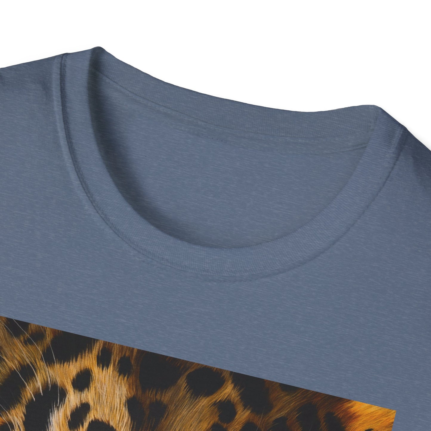 Windows to the Soul, Leopard Print Unisex Softstyle T-Shirt