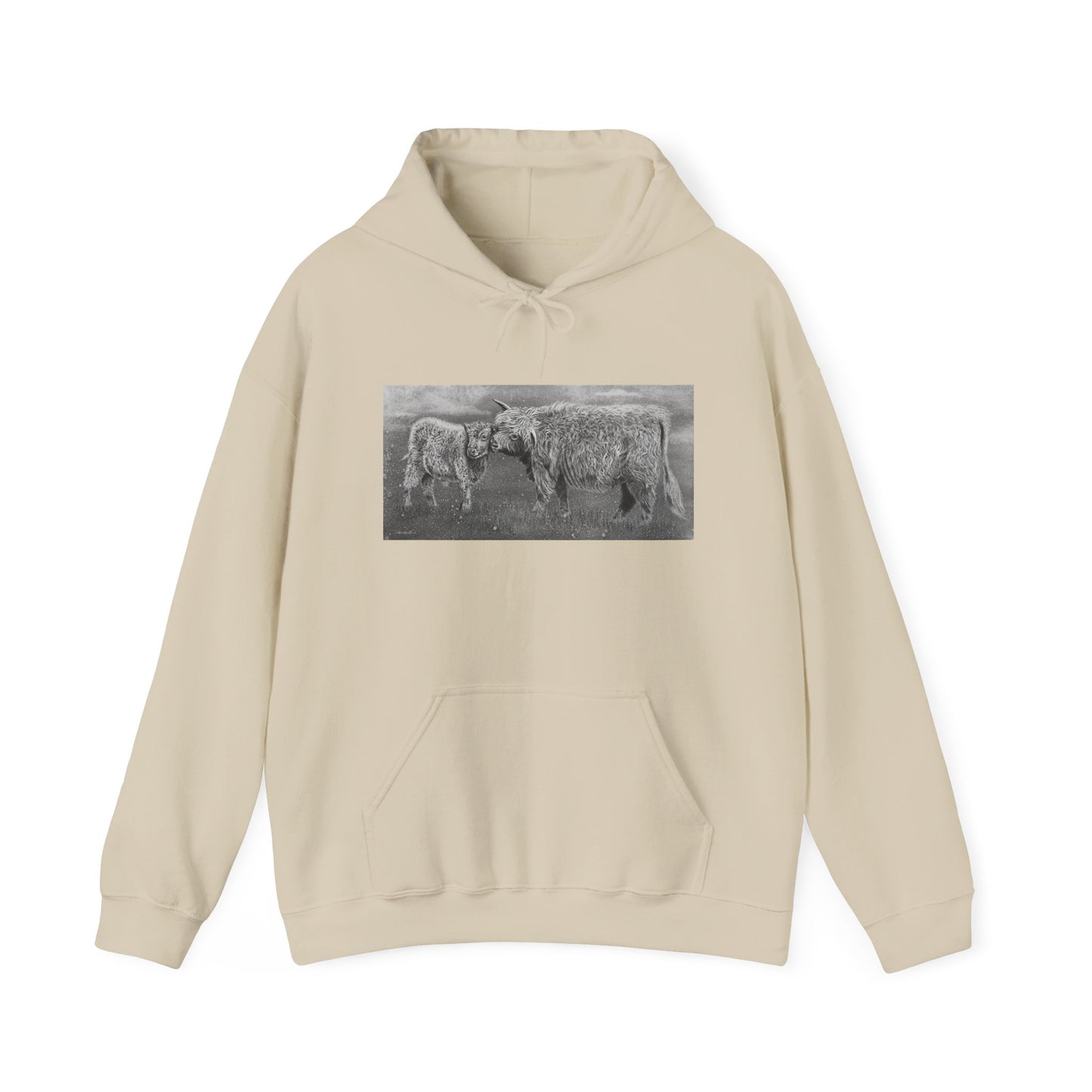 Highland Love, Hoodie, Cozy Unisex Sweatshirt