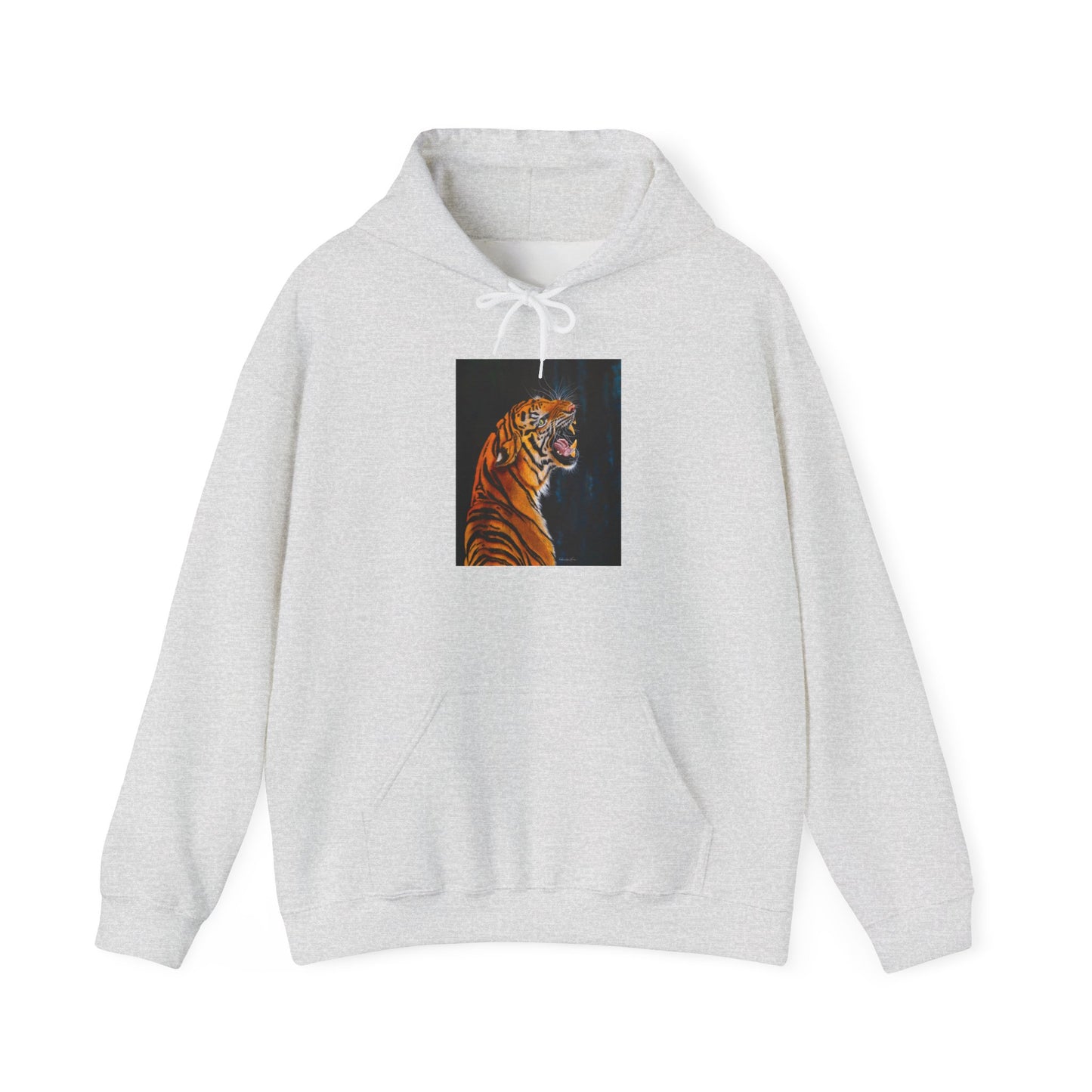 Beautifully Bold, Roaring Tiger-Themed Unisex Heavy Blend™ Hooded Sweatshirt