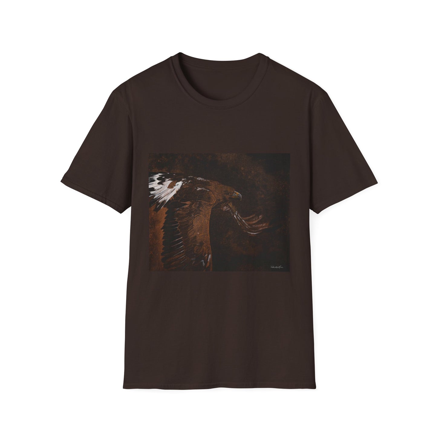 Golden Flight, Golden Eagle Unisex T-Shirt, Softstyle Tee