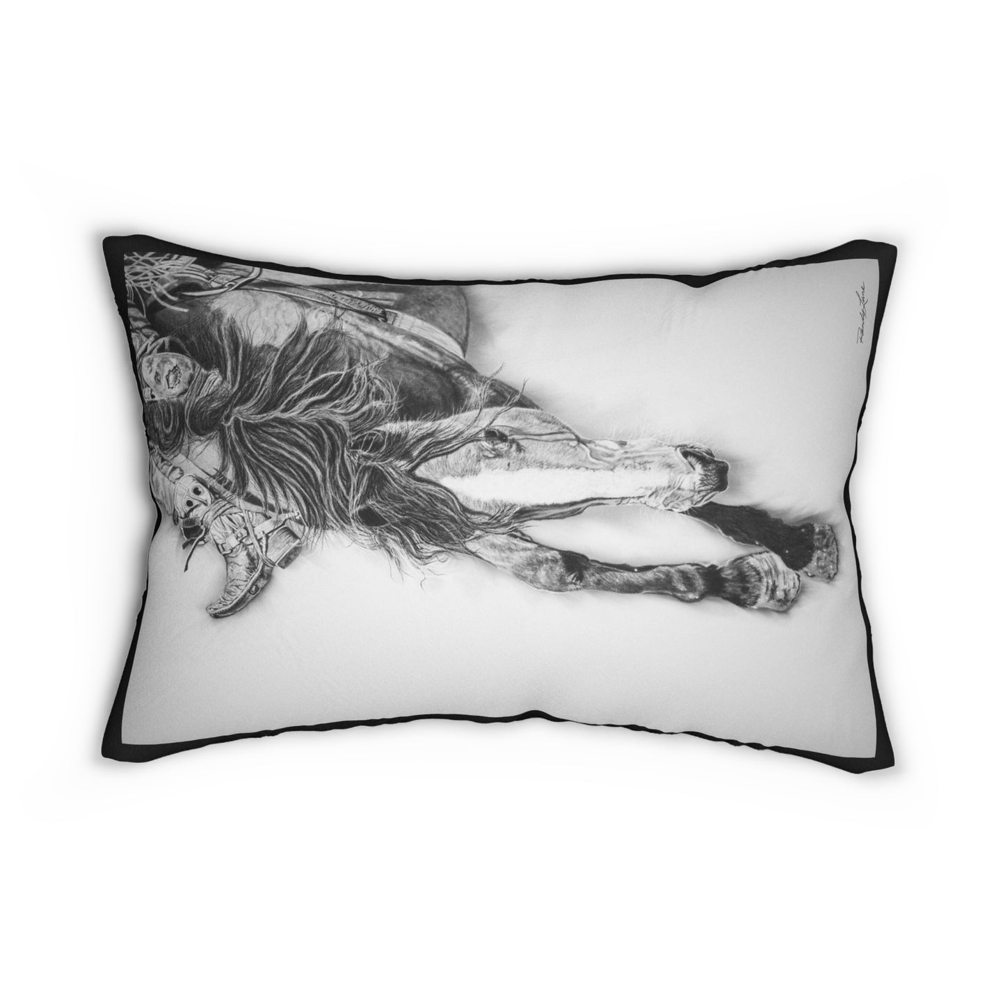 Crazy 8. Rodeo Art Lumbar Pillow