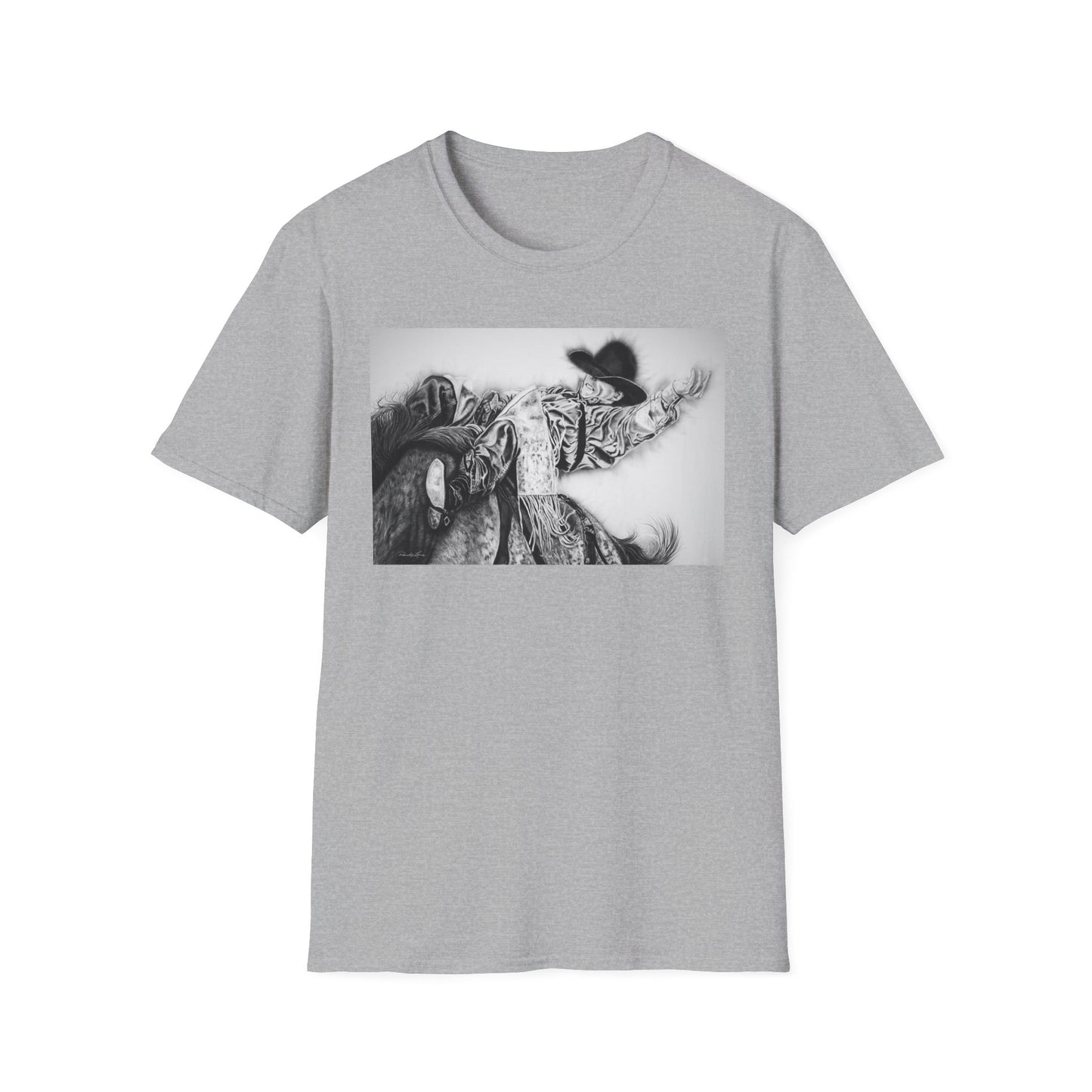 Go Time. Rodeo Cowboy Unisex Softstyle T-Shirt