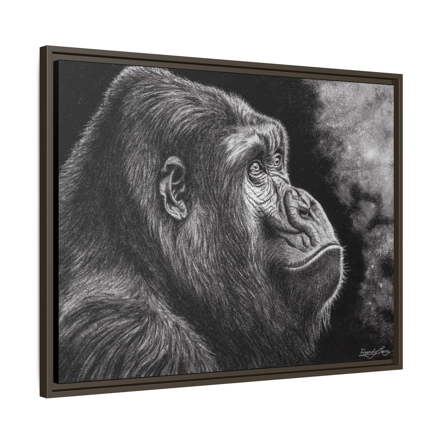 Gorilla, Framed Art Canvas Wall Decor