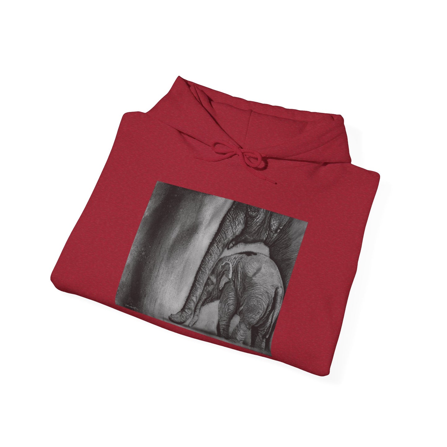 Trunks of Love, Elephant Hoodie Unisex Sweatshirt