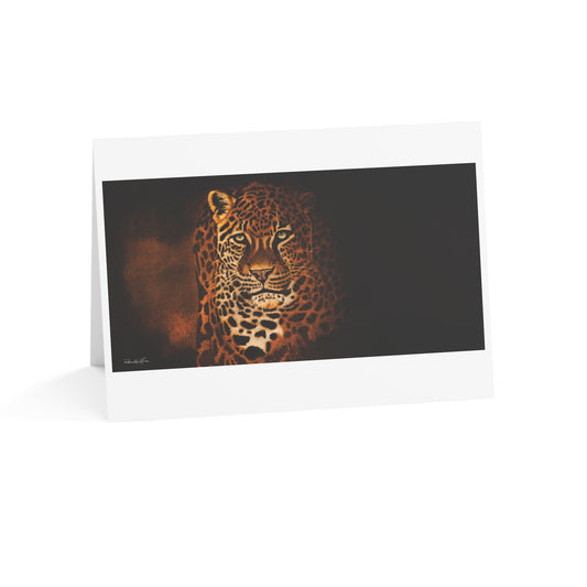 Shadow Hunter, Leopard Greeting Cards