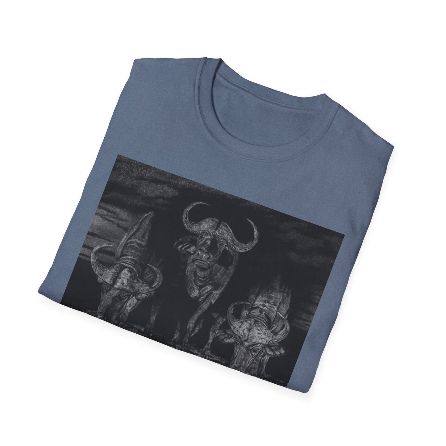 The Waterhole, Cape Buffalo Unisex T-Shirt - Softstyle Tee