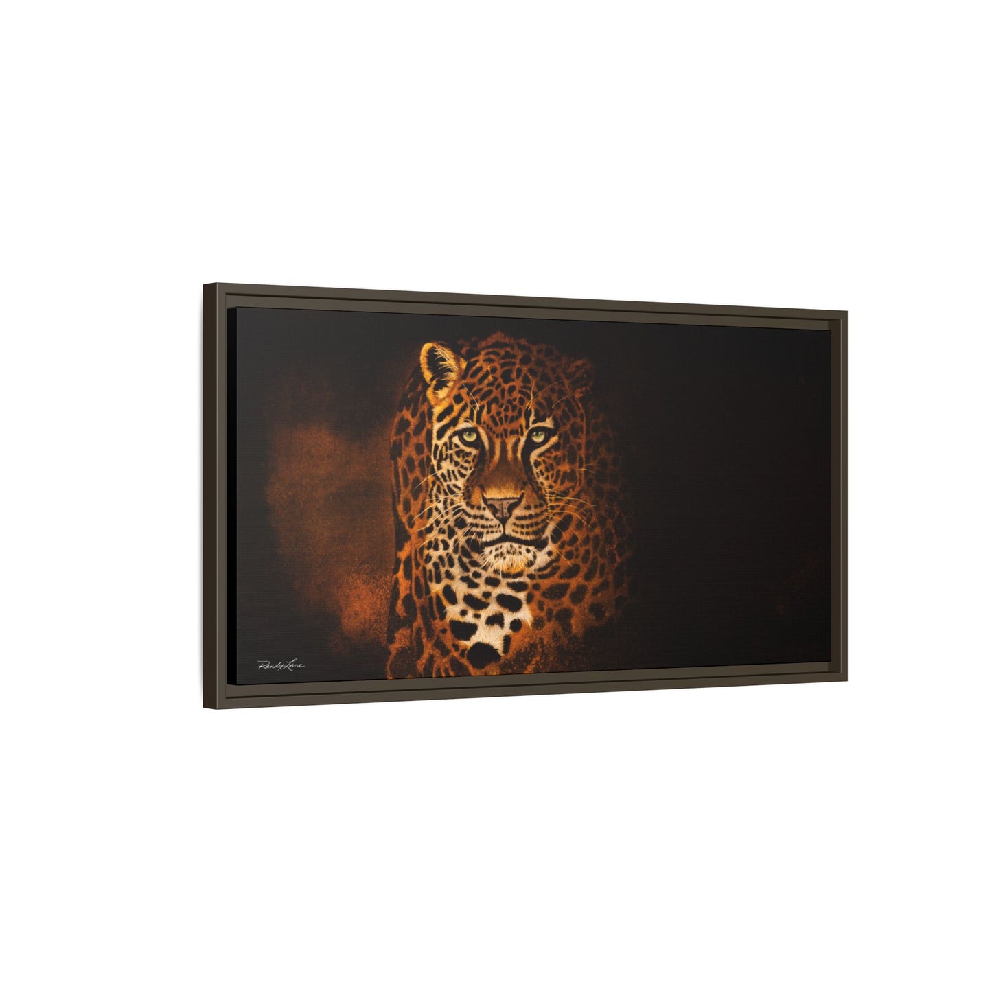 Shadow Hunter, Leopard Framed Canvas Art