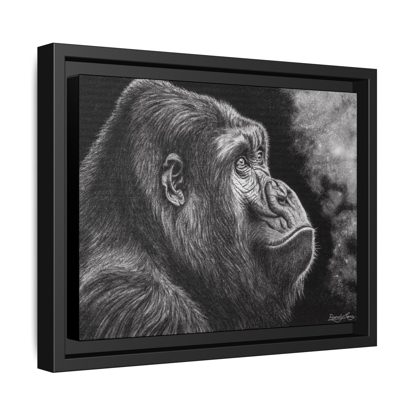 Gorilla, Framed Art Canvas Wall Decor