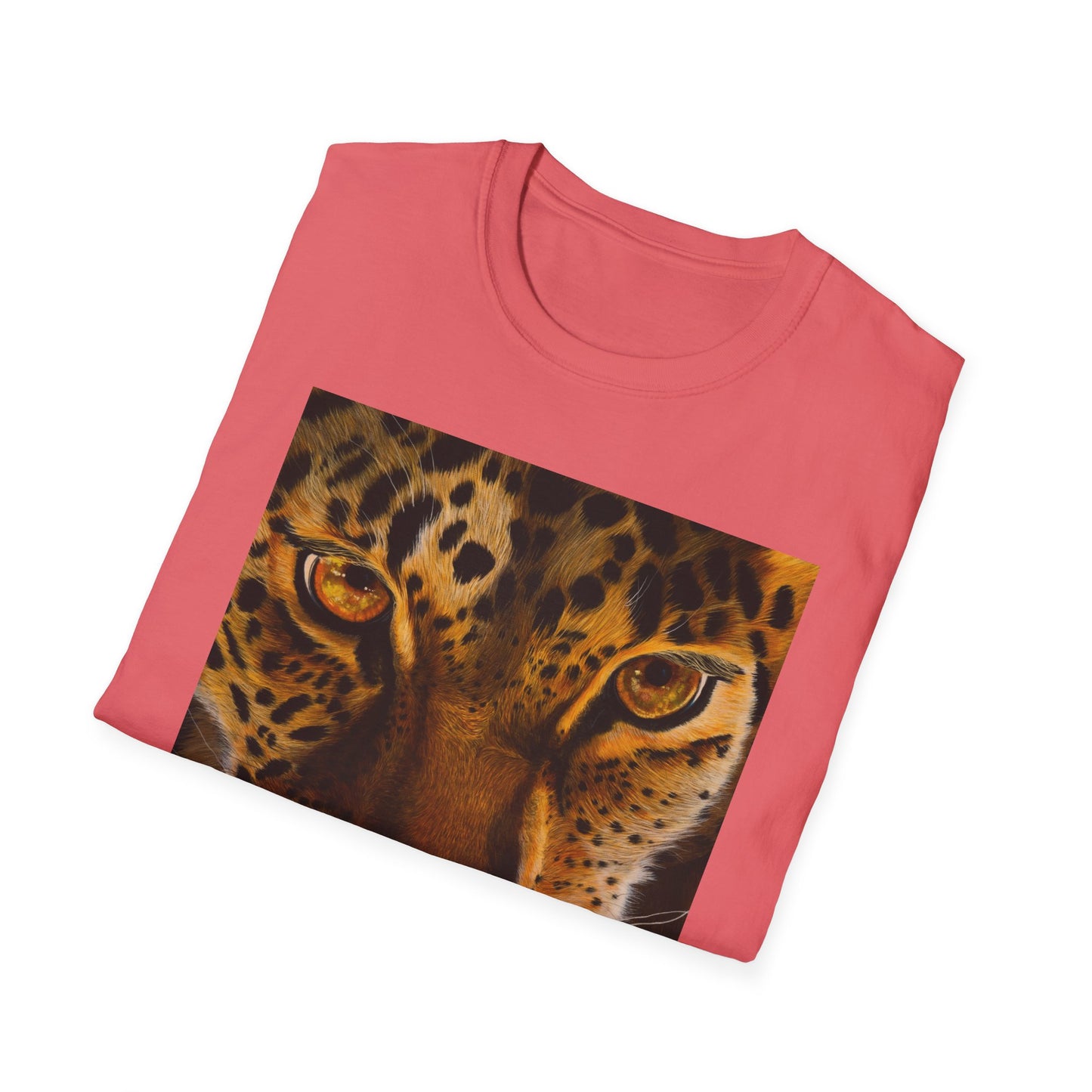 Windows to the Soul, Leopard Print Unisex Softstyle T-Shirt