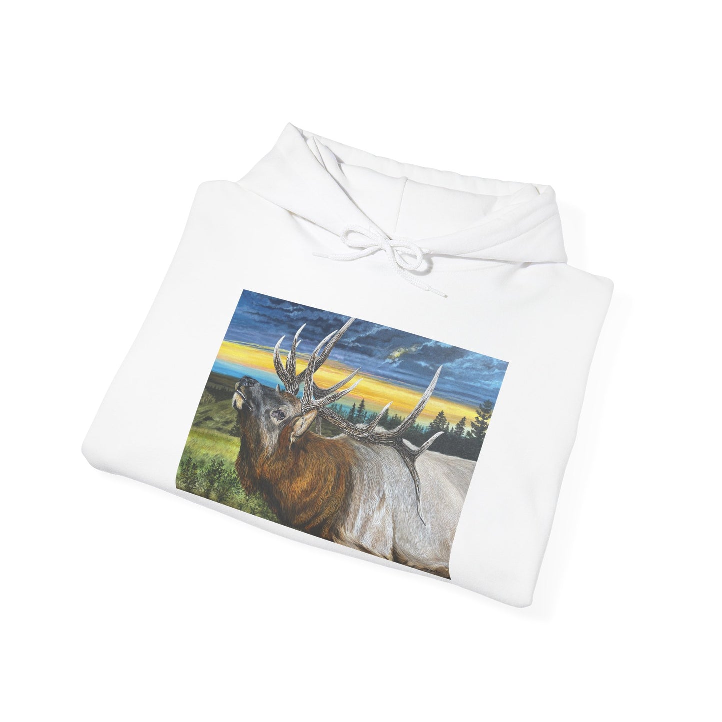 Sunset Serenade, Elk Unisex Hoodie