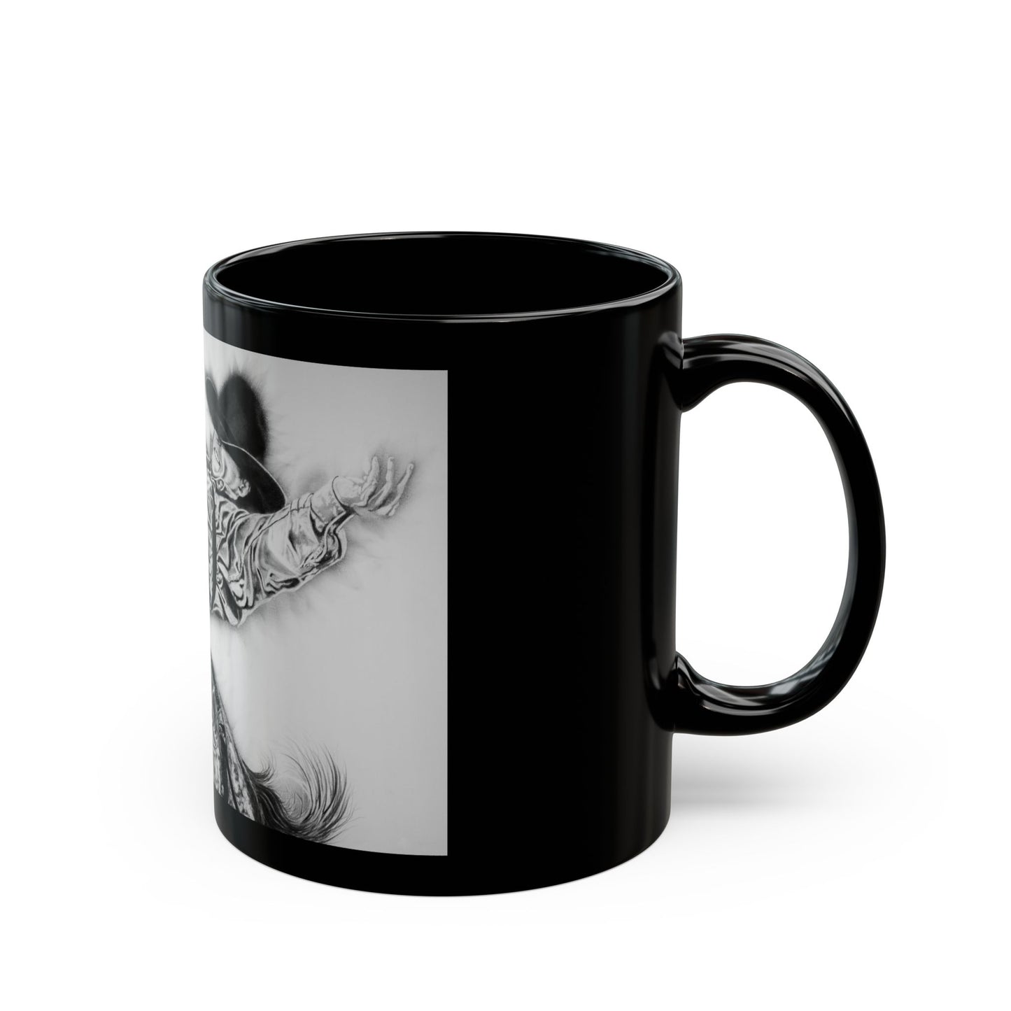 Go Time. Rodeo Art Black Mug