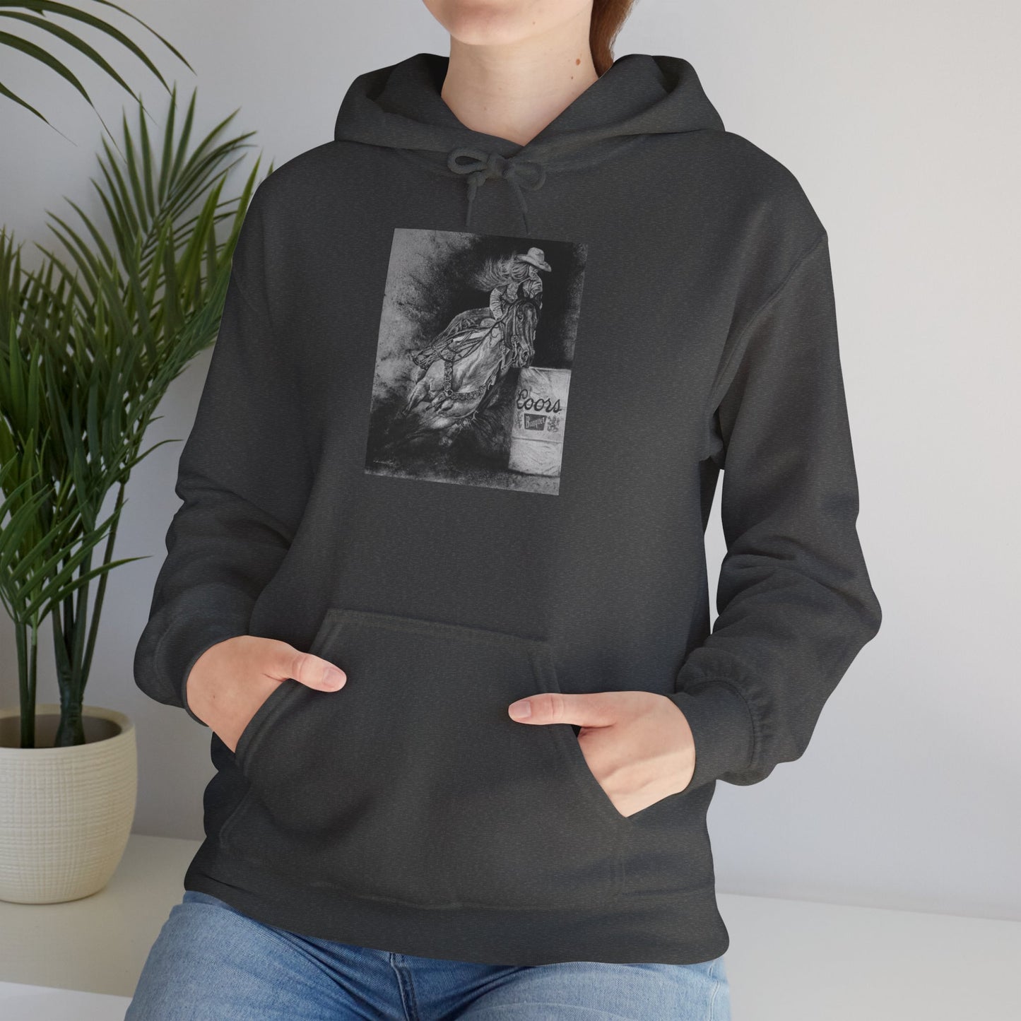 Sophie's Run. Rodeo Barrel Racer Unisex Heavy Blend™ Hooded Sweatshirt