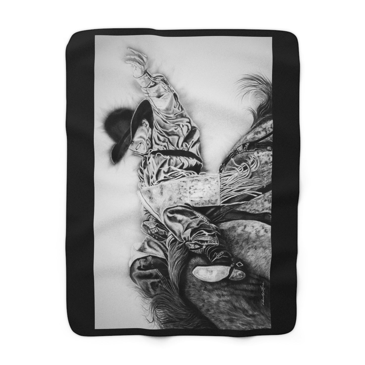 Go Time. Cozy Rodeo Sherpa Fleece Blanket
