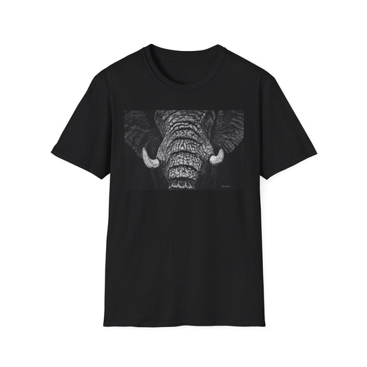 Ebony and Ivory, Elephant Graphic Unisex Softstyle T-Shirt