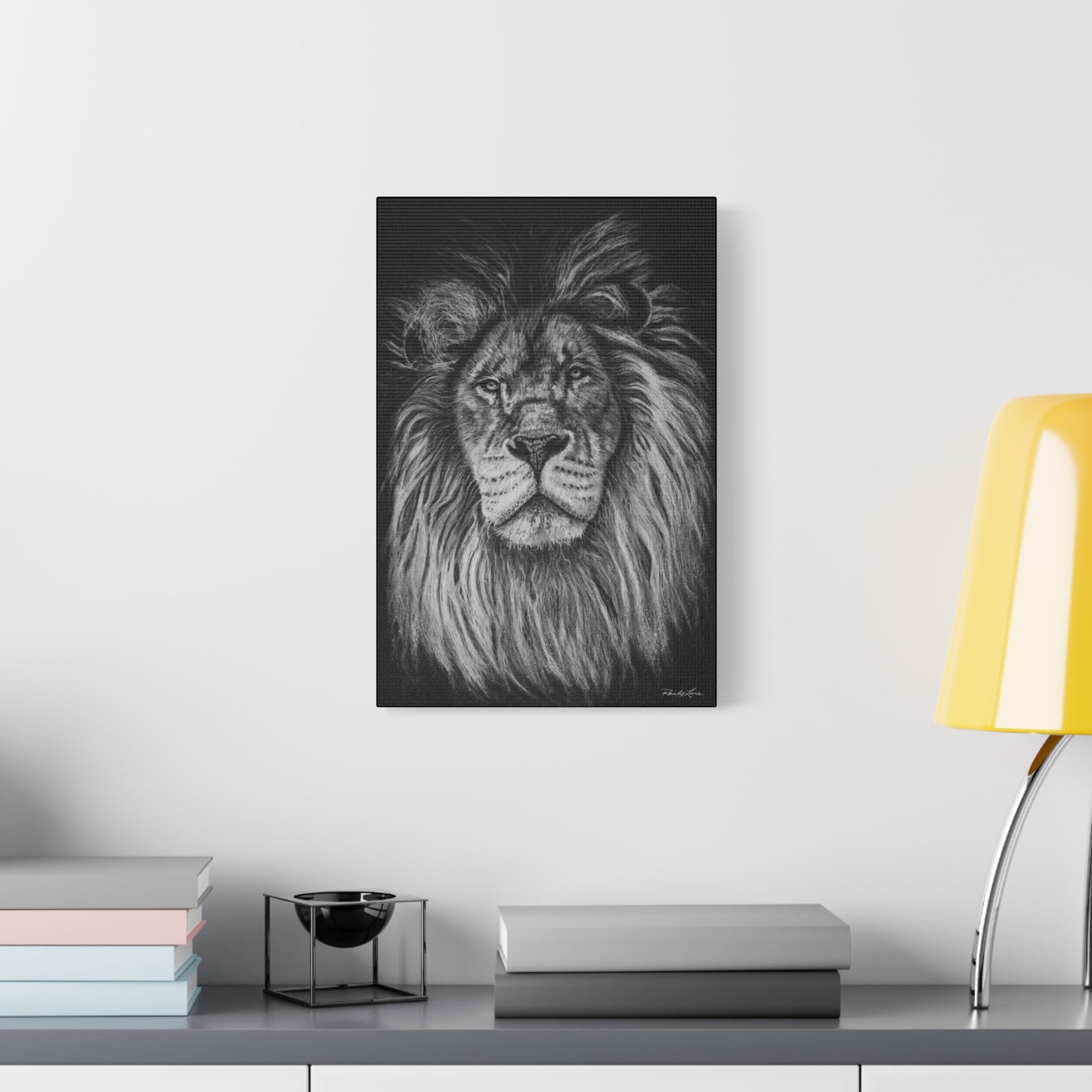 The Mane Event, Matte Canvas Lion Print, Stretched, 1.25"