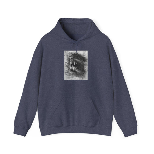 Let the Lion Roar, Lion Graphic Hoodie, Unisex Heavy Blend Hooded Sweatshirt