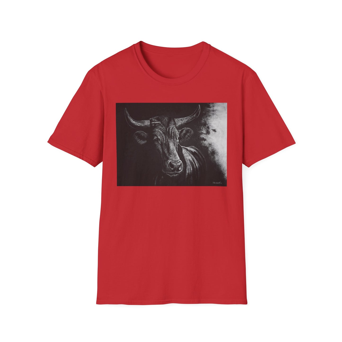 Stonebreaker. Bucking Bull Graphic Unisex Softstyle T-Shirt