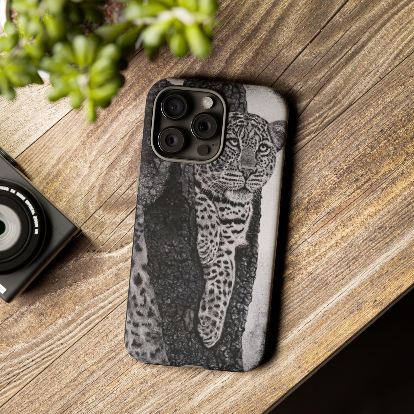Tree Hugger, Leopard Phone Case