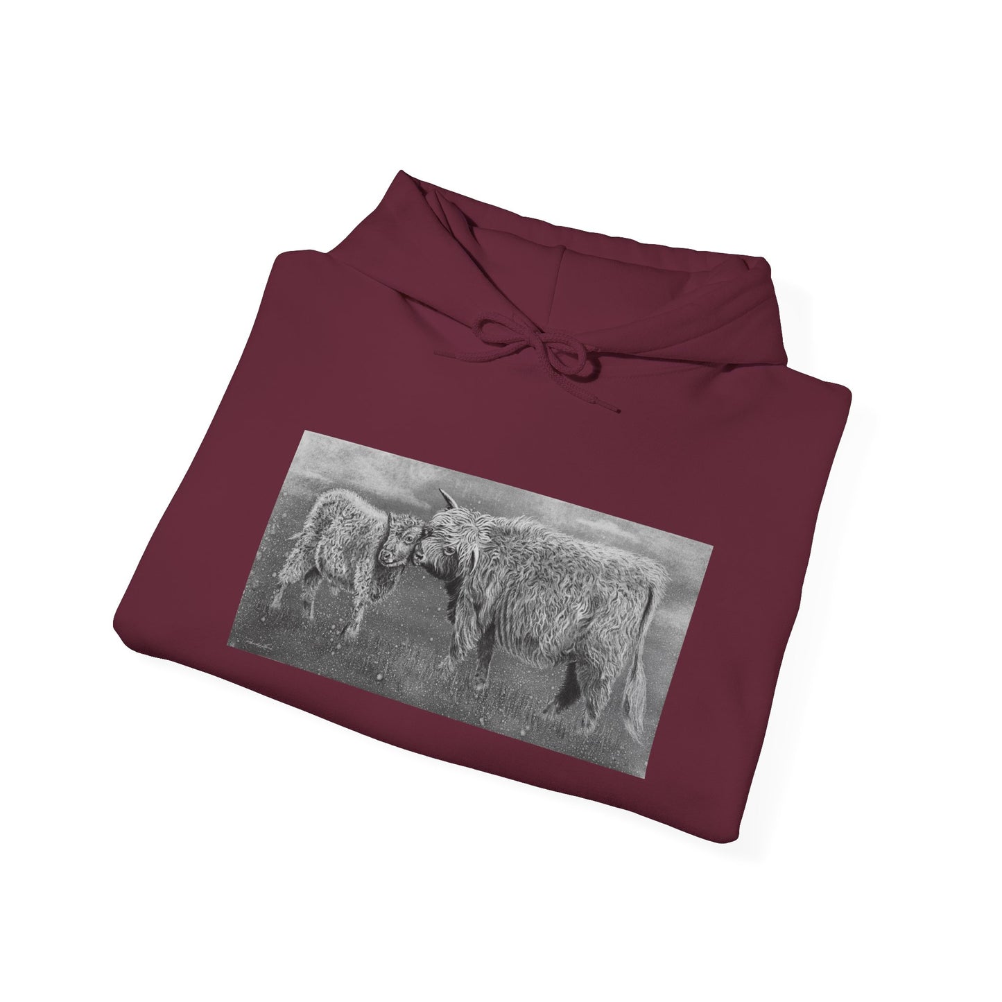 Highland Love, Hoodie, Cozy Unisex Sweatshirt