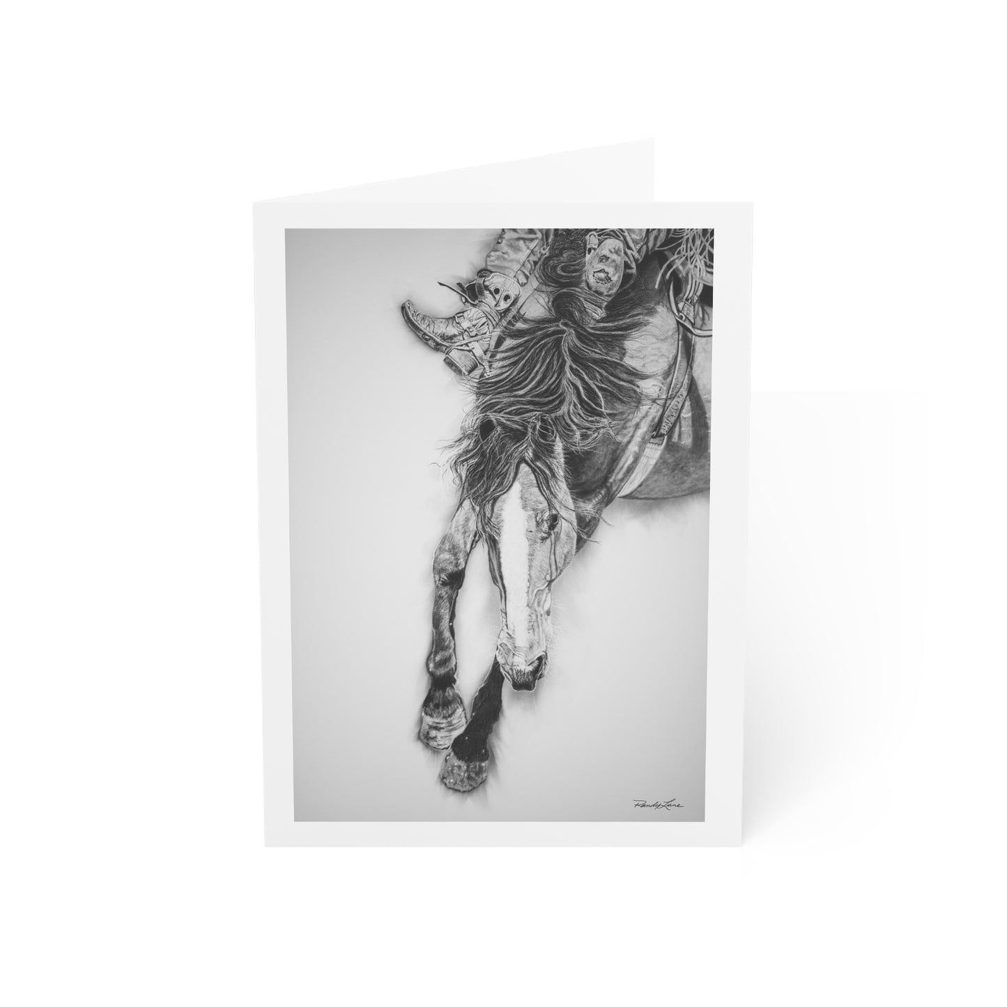 Crazy 8. Rodeo Art Greeting Cards