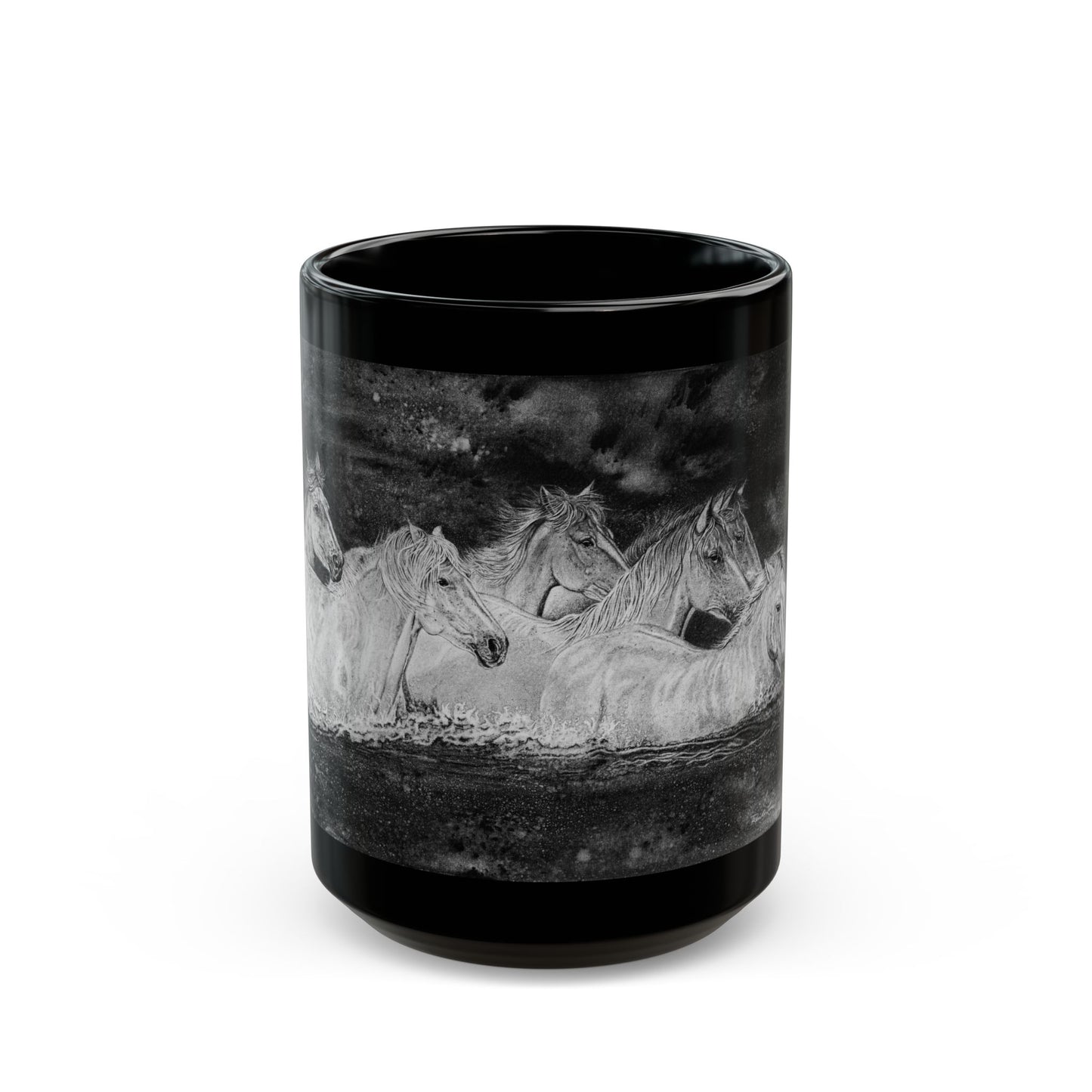 Night Swim, Black Mug