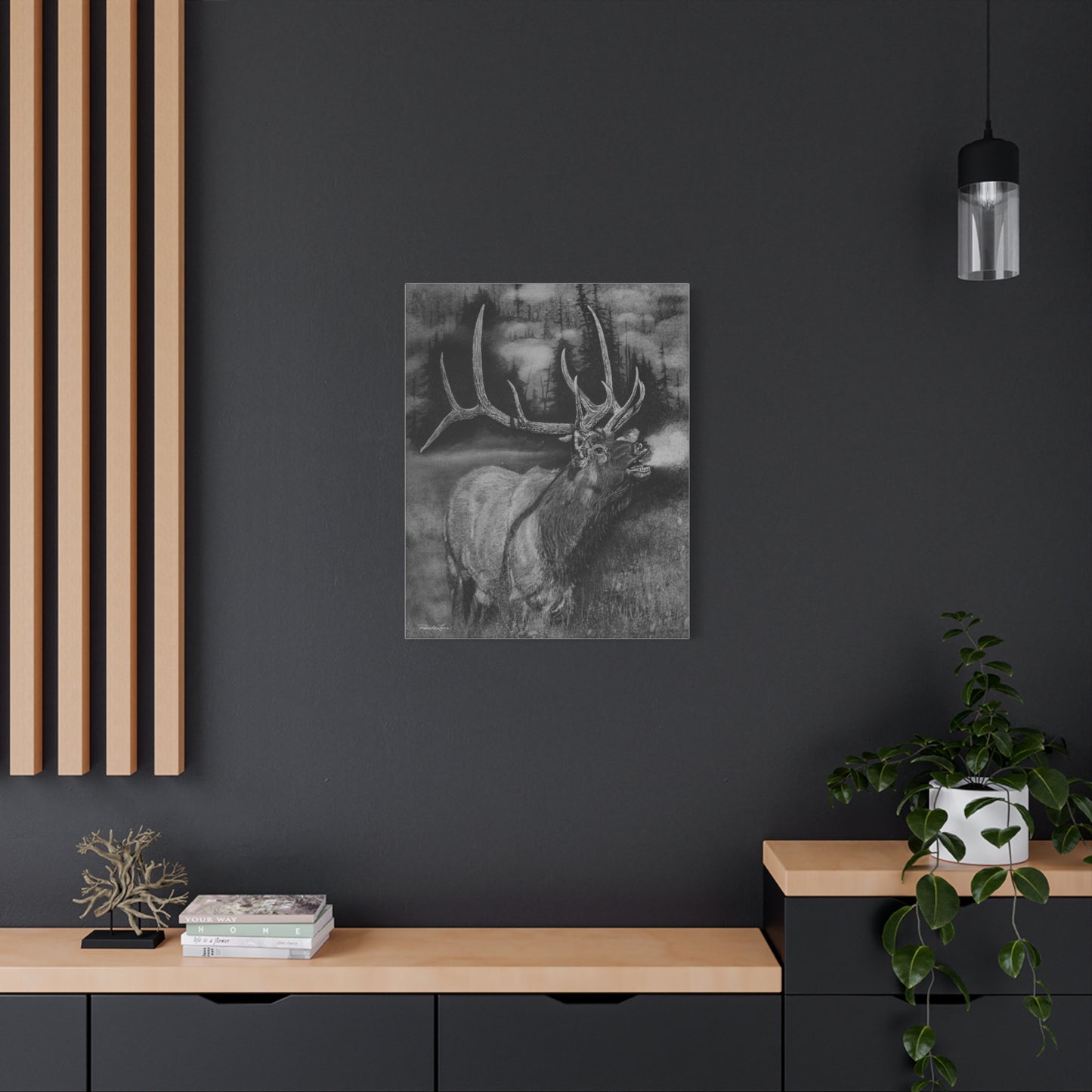 Mountain Music,  Elk Canvas Print