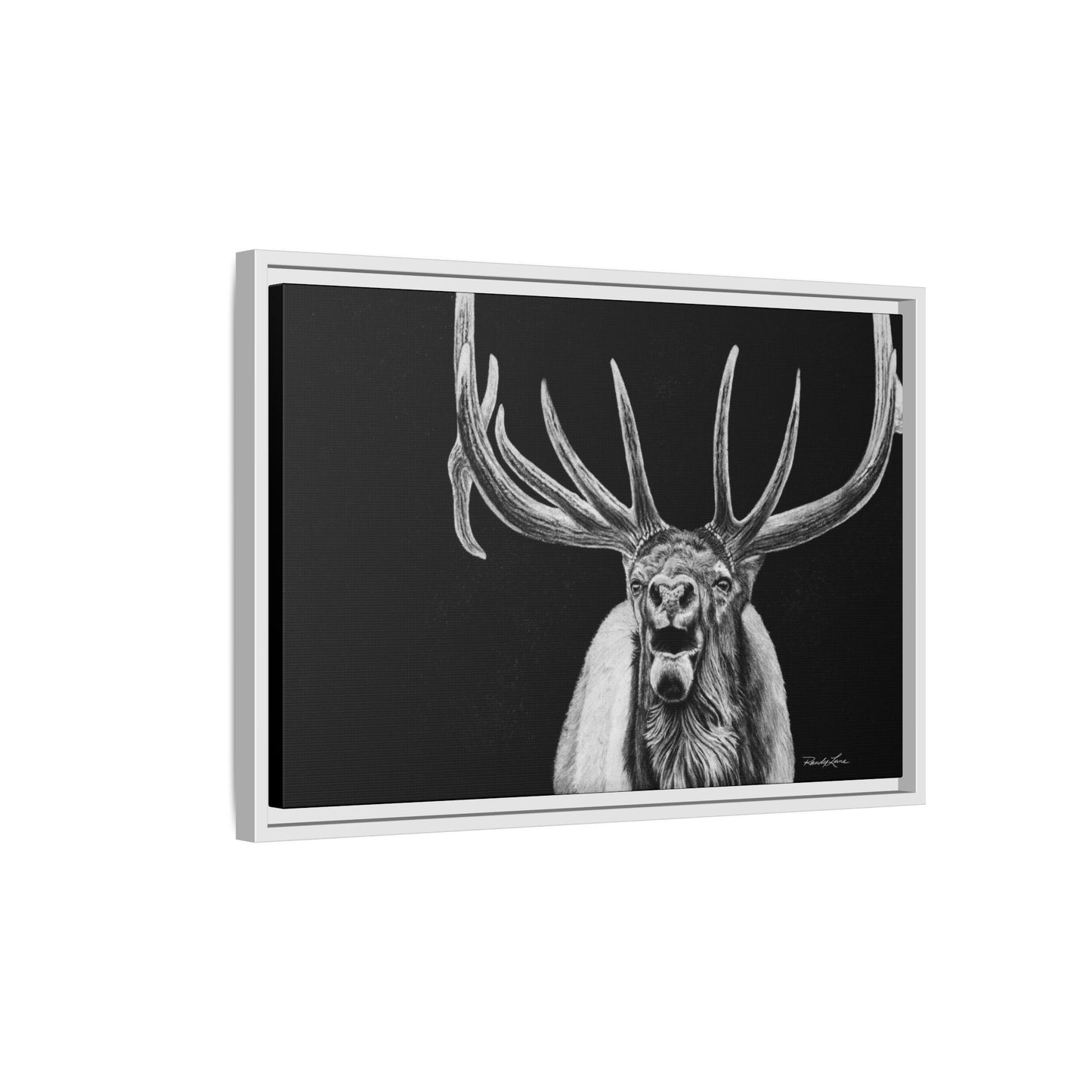 Heavy is the Crown, Elk Matte Canvas Print, Framed (Multi-color)