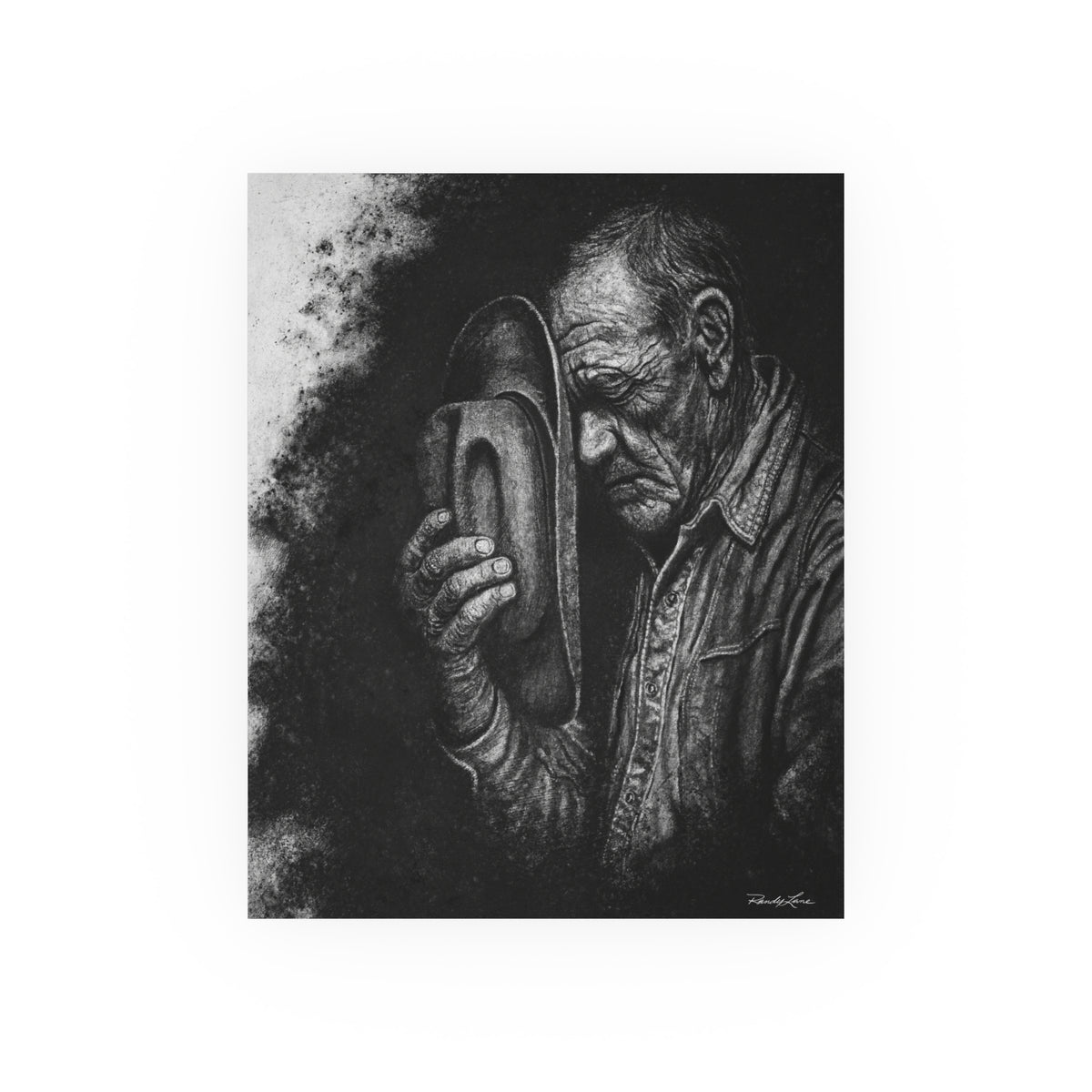Cowboys Prayer, Rodeo Cowboy Praying Fine Art Print (Satin & Archival Matte)
