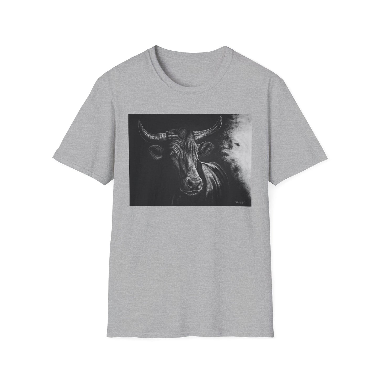 Stonebreaker. Bucking Bull Graphic Unisex Softstyle T-Shirt