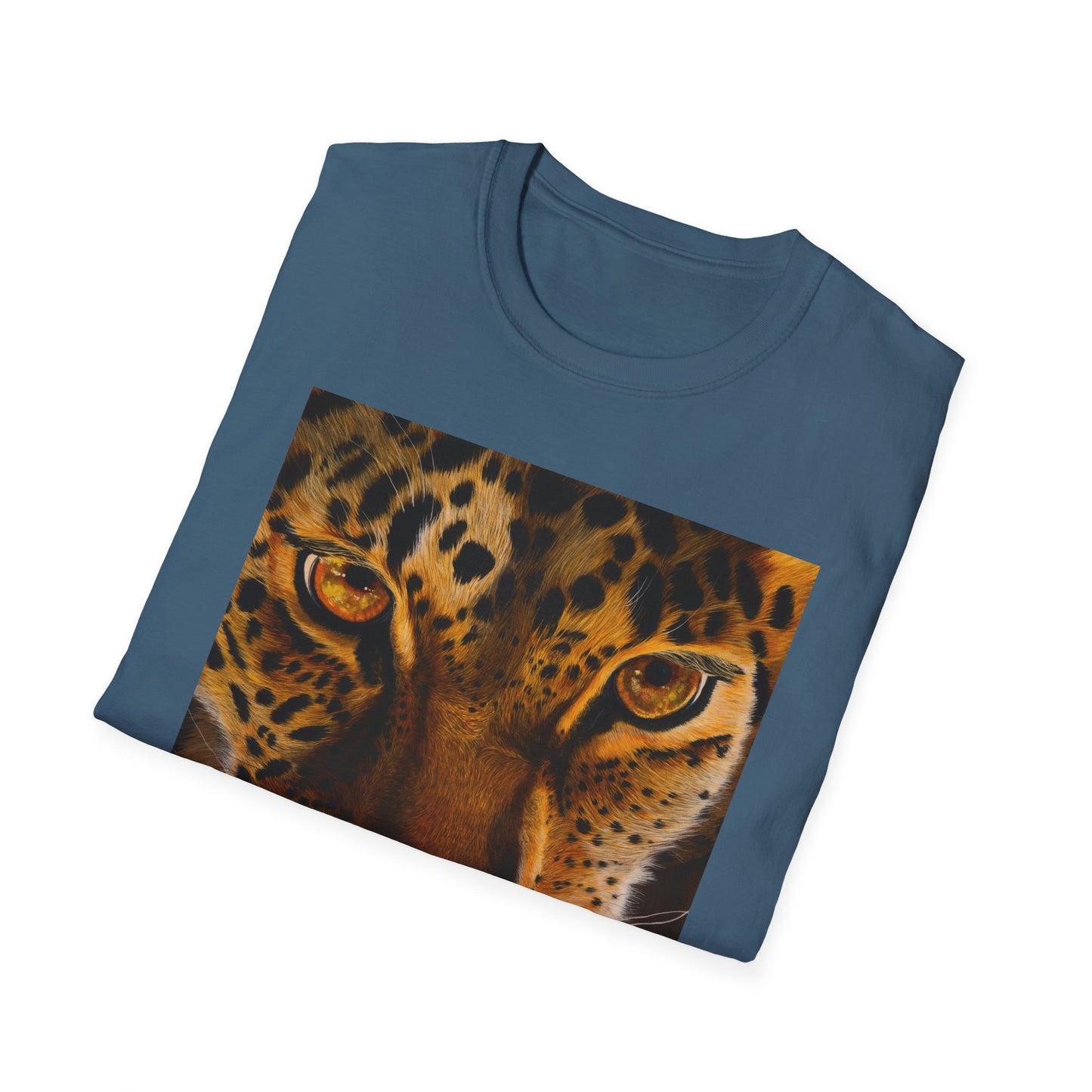Windows to the Soul, Leopard Print Unisex Softstyle T-Shirt