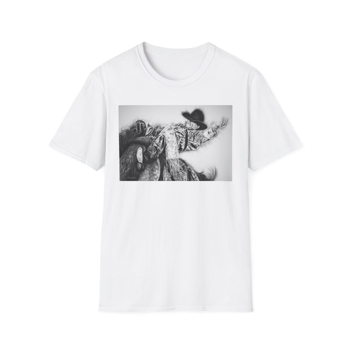 Go Time. Rodeo Cowboy Unisex Softstyle T-Shirt