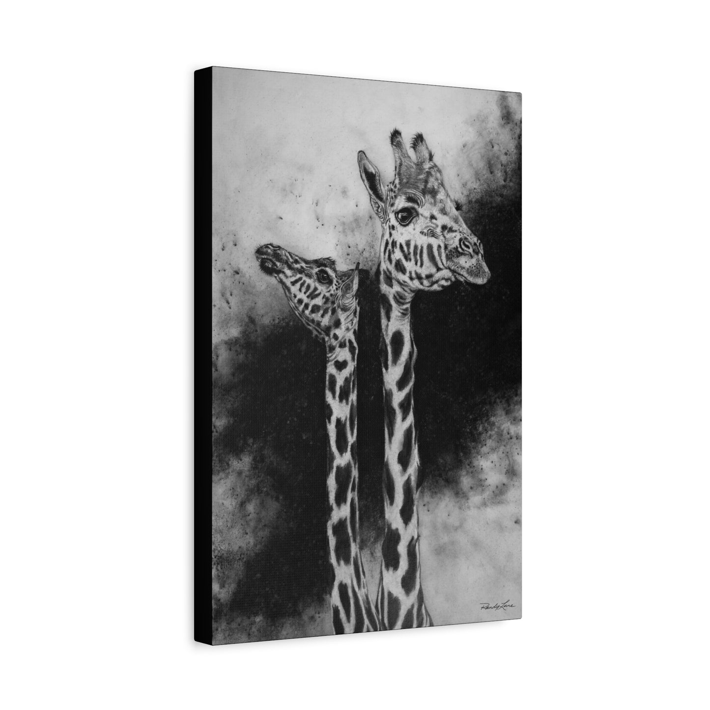 Grace in the Grasslands,  Giraffe Canvas Art Print