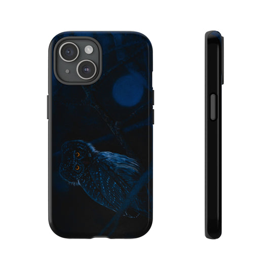 Bright Eyes, Owl Print Phone Case, Tough Cases
