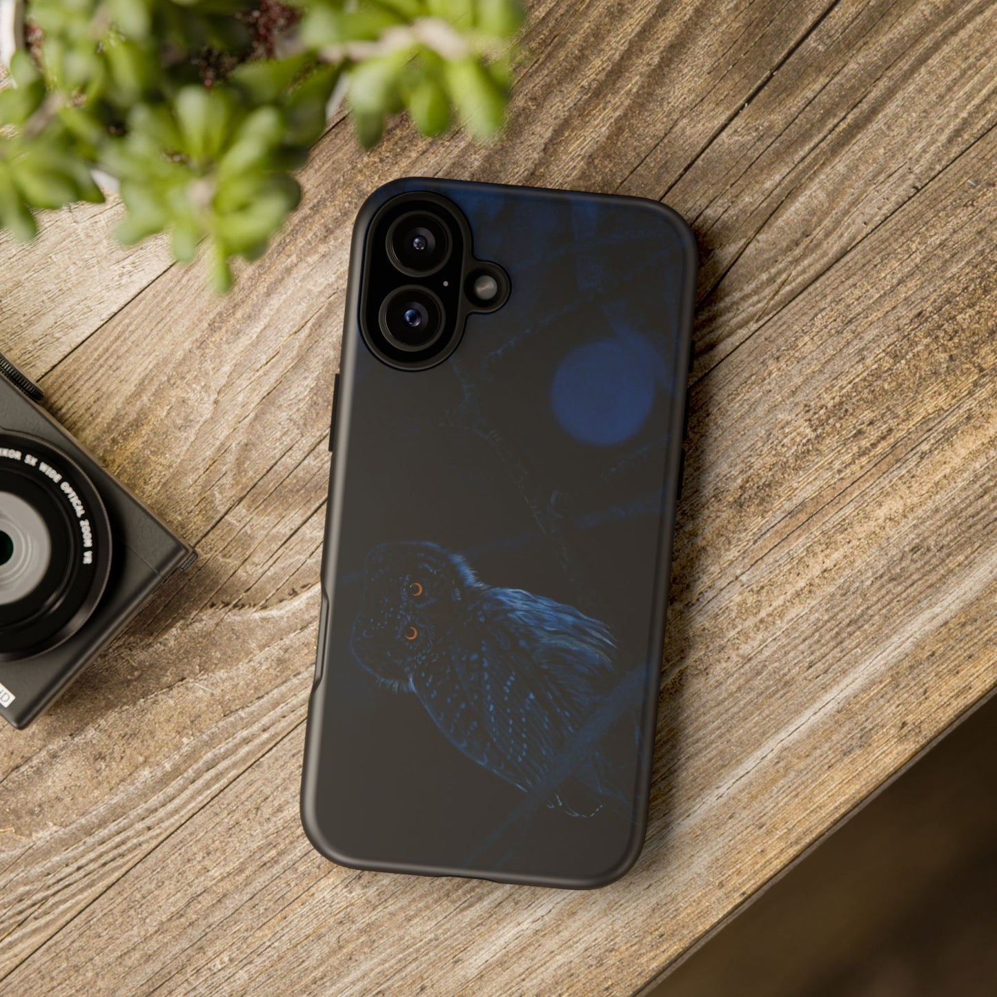 Bright Eyes, Owl Print Phone Case, Tough Cases